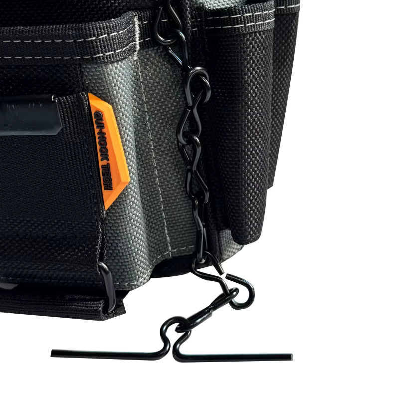 TOOLSTACK Multifunktionale Elektrikertasche in Schwarz mit Gürtel und Schnellhaken zur Werkzeugaufbewahrung - Bild 3