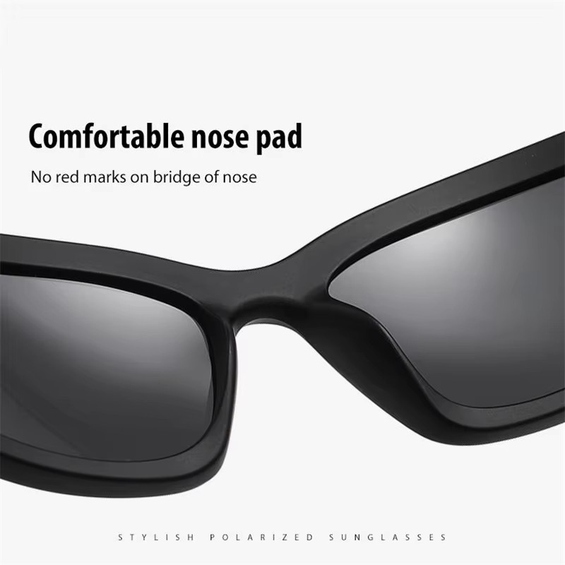 GSBJXZ Sportsonnenbrille, Männer, Vollrand, klein, schwarz, Kunststoff - Bild 4