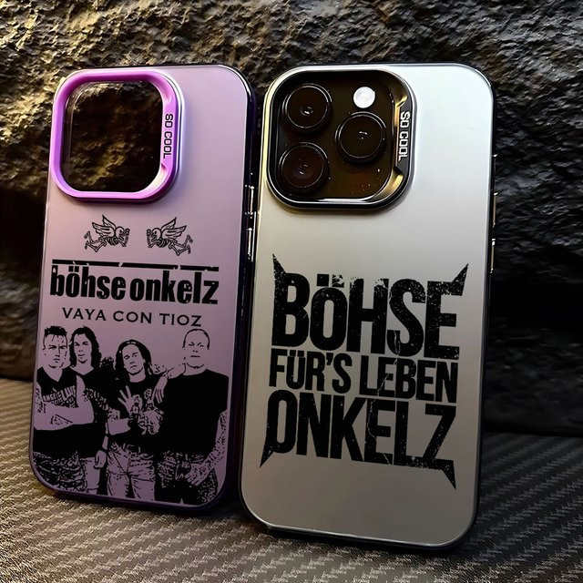 Schutzhülle Böhse Onkelz für iPhone 11 bis iPhone 17 Pro Max in Multicolour mit mattem Back Cover - Bild 1