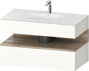 Duravit Einbauwaschtisch-Möbel-Set Qatego in Weiß, B/T/H: 100 x 55 x 60 cm - Bild 1