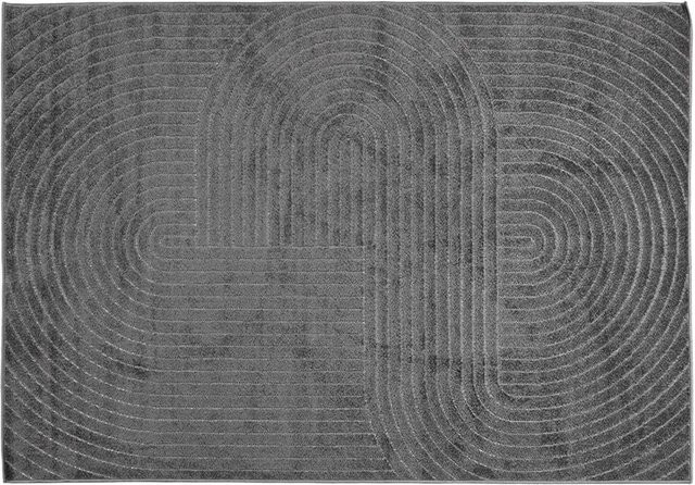 vidaXL Bereichsteppich PALMERAS in Anthrazit aus Polyester, B/T: 340 x 240 cm - Bild 1