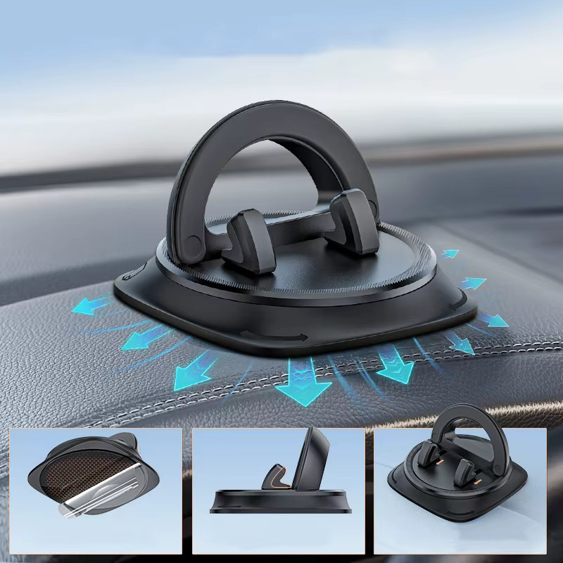 Automatischer Smartphone Halter für das Dashboard mit 360 Grad Rotation und Anti-Slip Matte Pad in Schwarz - Bild 3