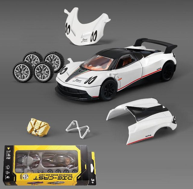 Linyi toy car Pagani Huayra Dinastia Toyota Ae86 Supercar Modellauto, Metall, 1:43, ab 14 Jahren - Bild 1
