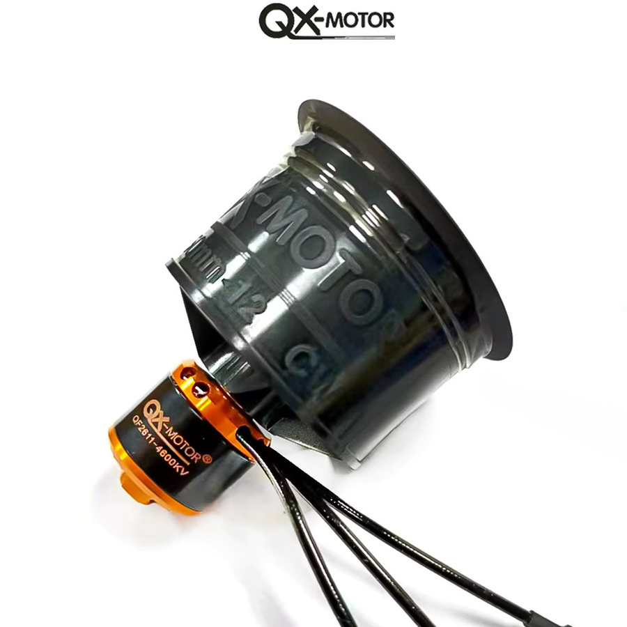 QX-MOTOR 50mm EDF 12blades Kanalventilator CW CCW QF2611 QF2611PRO mit Bürstenlosen Motor, Schwarz, Zubehör - Bild 2