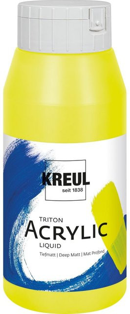 KREUL Triton Acryl-Flüssigfarbe Fluoreszierend-Gelb - Bild 1