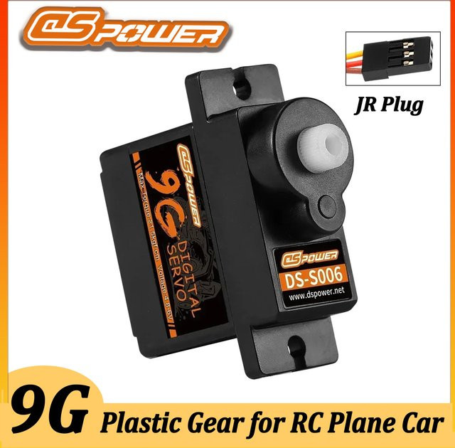 DSPOWER Digital-Servo, Kunststoffgetriebe, JR-Stecker, Spielzeugzubehör - Bild 1
