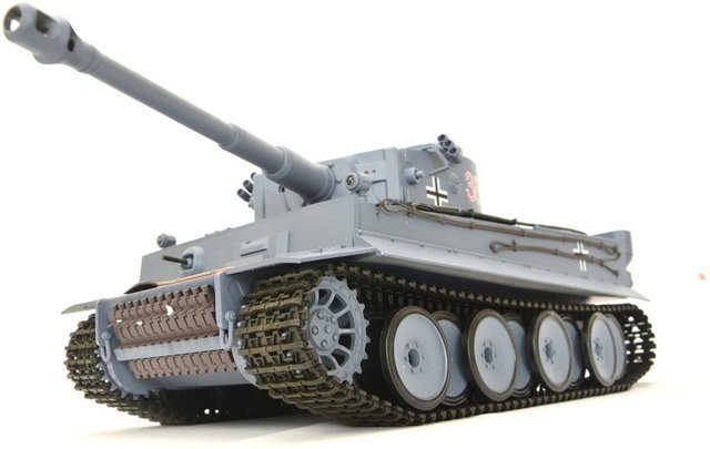 TPFLiving RC-Panzer German Tiger I, ferngesteuert, Maßstab 1:16, mit Schussfunktion, Rauch und Sound - Bild 1