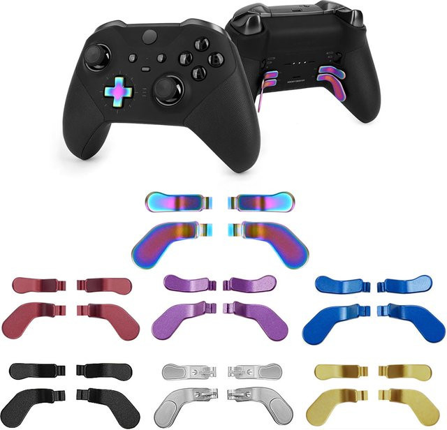 ZHOUCHEN 4-in-1 Metallpaddel Controller Trigger Back Buttons für Xbox One Elite Series 2 in Schwarz - Bild 1