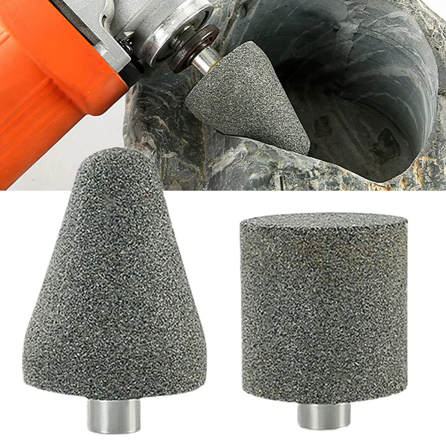 Vibratite Schleifenrad mit M10 Gewinde und 70er Körnung für Steinbearbeitung und Polieren in Grau - Bild 2
