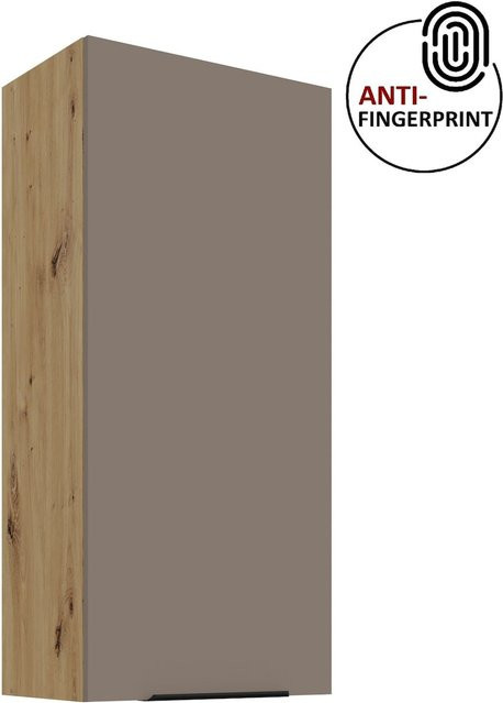ARIA Hängeschrank Sandgrau mit Anti Fingerprint Oberfläche Höhe: 50 cm, Breite: 90 cm - Bild 1
