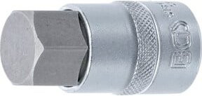 BGS Bit-Einsatz 5184 in Silber mit 12,5 mm (1/2") Innenvierkant-Antrieb und 22 mm Innensechskant - Bild 1