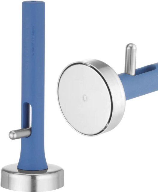 Stöckel Falafel-Kotelett-Portionierer aus Edelstahl und Kunststoff, Blau, Durchmesser: 50 mm - Bild 1