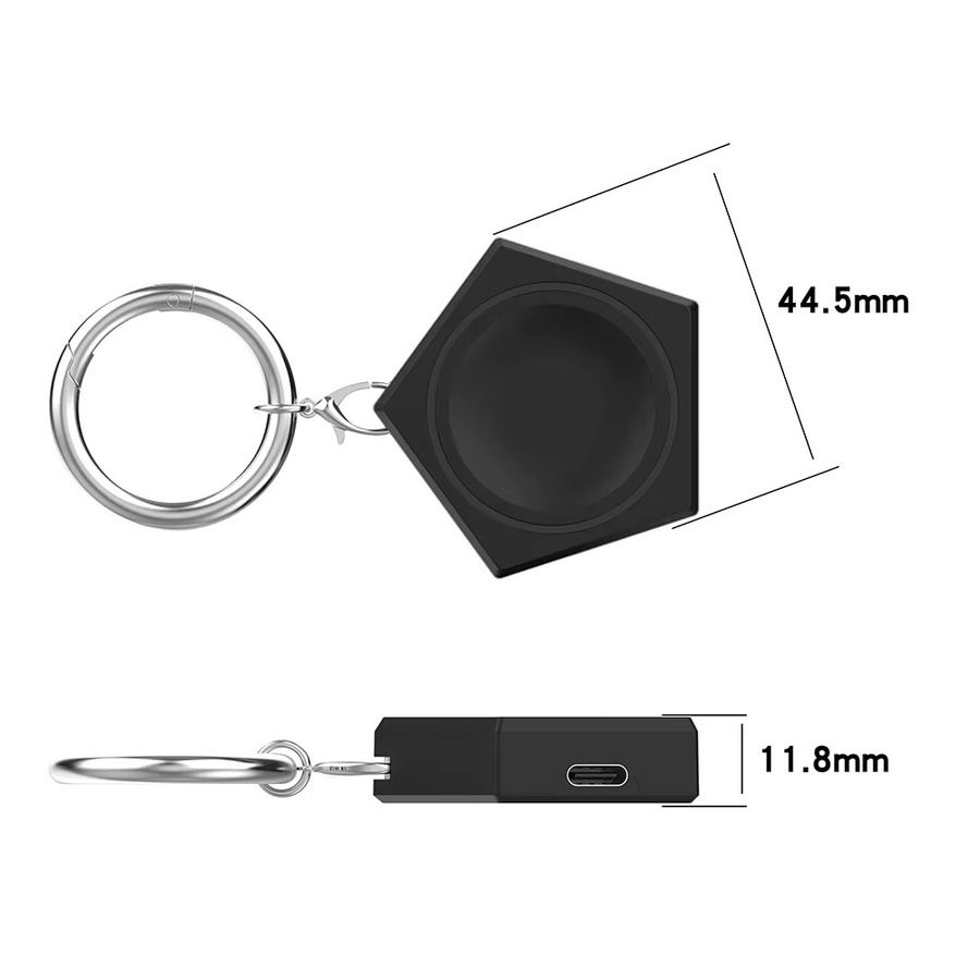 iHZCPRO Ladeadapter für Samsung Galaxy Watch, USB-C, Micro-USB, Schwarz - Bild 2