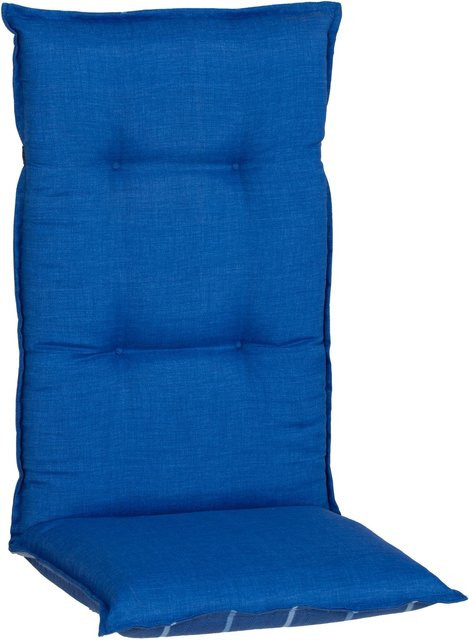 Beo Hochlehner-Saumkissen Tovarnik Turin Blau Gestreift B/H/T: 120 x 48 x 8 cm - Bild 1
