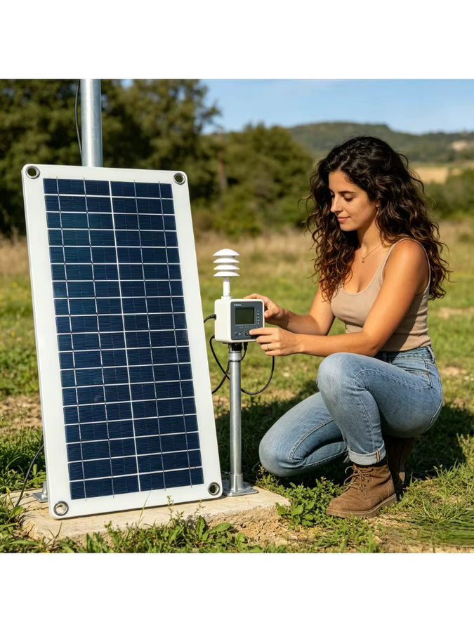 EESBAO 35W Tragbares Solarpanel mit USB-A Schnellladung, Wasserdichtes Solarladegerät in Schwarz für Camping und Outdoor-Aktivitäten - Bild 6