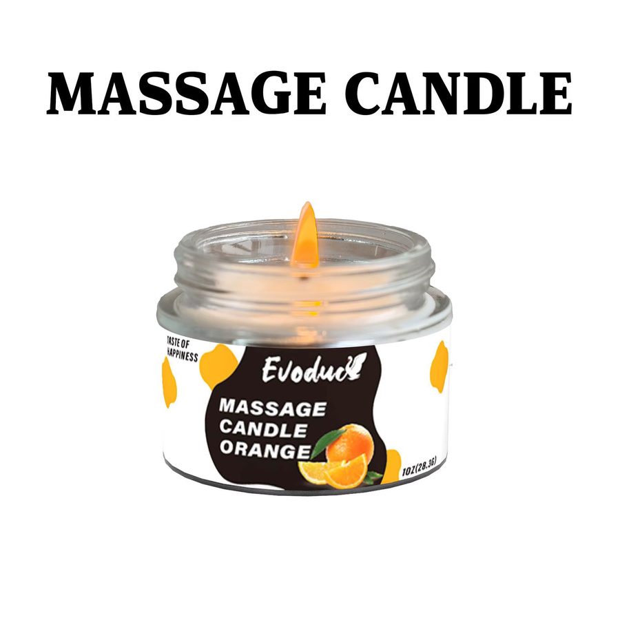 EVODUCK Massage-Öl-Kerze Süße Orange, Sojawachs, Unisex - Bild 5