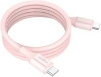 Ansmann Silikonkabel USB-C auf USB-C in Pink, Länge: 60 cm - Bild 1