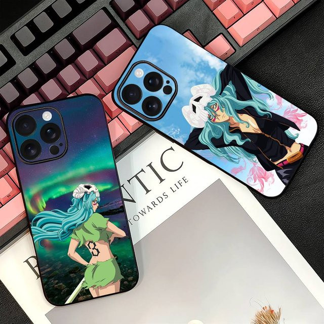 Nelliel B-Bleach Anime Handyhülle aus weichem TPU für dein iPhone (Modelle: 11, 12, 13, 14, 15, 16 Pro Max Plus Mini), Multicolor - Bild 1