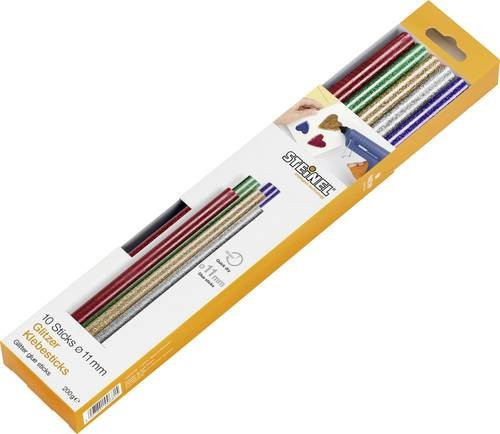 Steinel Heißklebesticks 11mm Multicolour Set aus Gold, Silber, Grün, Blau und Rot (10 Stück) - Bild 1