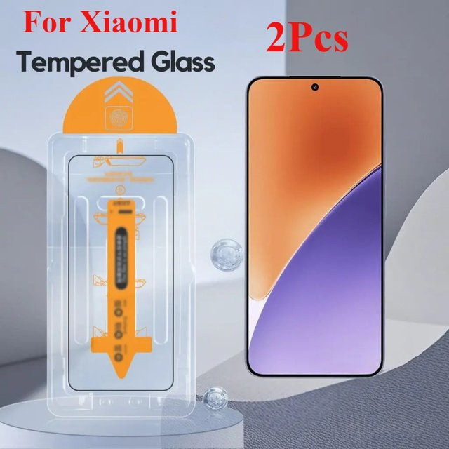 2er-Pack Xiaomi Mi 15 14 13 13T 14T 12T 11T 10T 9T Pro Displayschutz aus gehärtetem Glas, HD Klar, Transparent - Bild 1