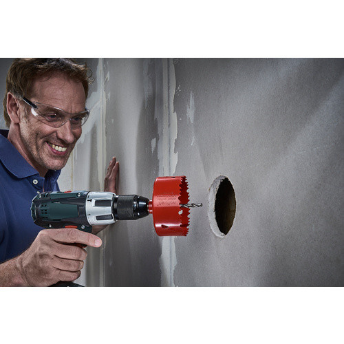 Wolfcraft Lochsäge aus Bimetall in Rot mit einem Durchmesser von 12,7 cm - Bild 3