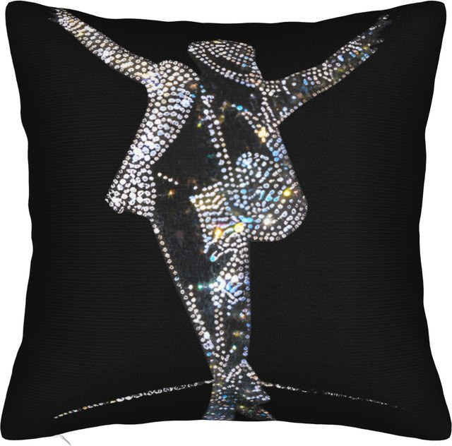 Annier Kissenbezug Michael Jackson Heal The World, Schwarz, B/B: 30 x 30 cm - Bild 1