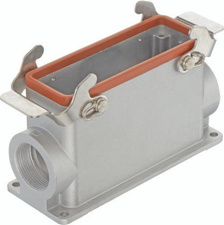 HARTING Sockelgehäuse 19 62 824 0292 19628240292 aus Aluminium in Silber - Bild 1