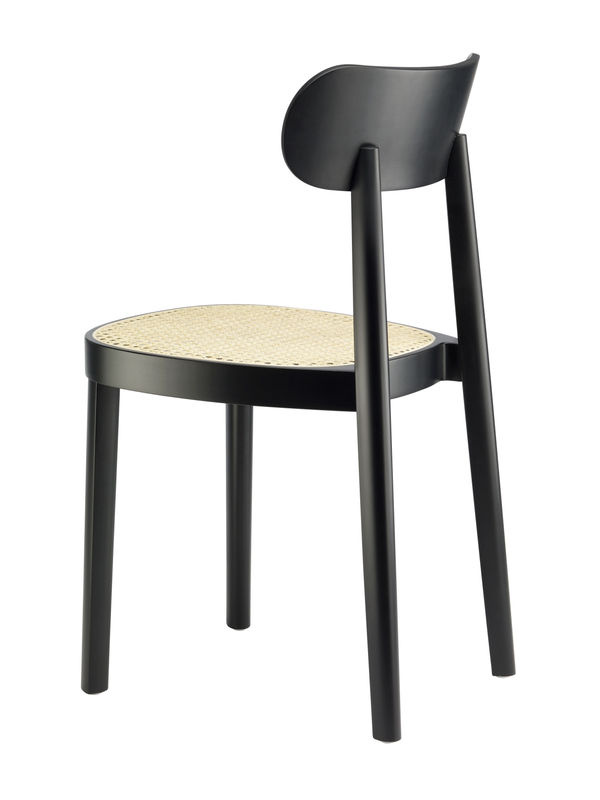 Thonet Stuhl 118 mit Rohrgeflecht in Schwarz - Bild 2