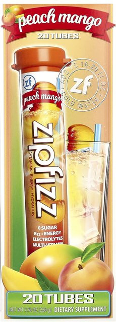 Zipfizz, Getränkepulver, Pfirsich, 20 x 11 g - Bild 1