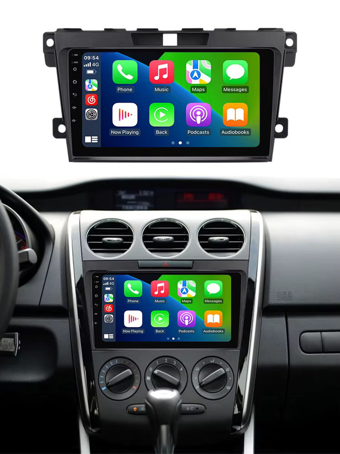 MEKEDE & NAVIFLY Android 14 Multimedia-Autoradio mit Carplay für Mazda CX-7 (2008-2015), Schwarz - Bild 7