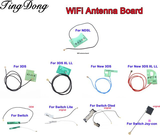 TingDong Wifi Antennen-Kabel PCB für Nintendo DS Lite, NDSL, Switch Lite und OLED sowie New3DS XL LL Spielkonsolen - Bild 1