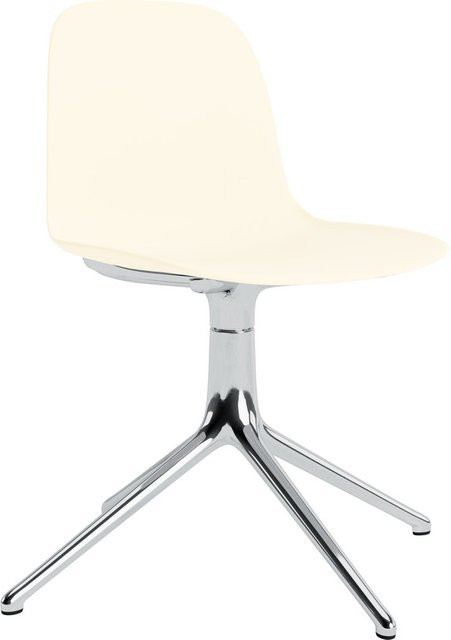 Normann Copenhagen Form Drehstuhl in Beige mit Aluminiumgestell - Bild 1