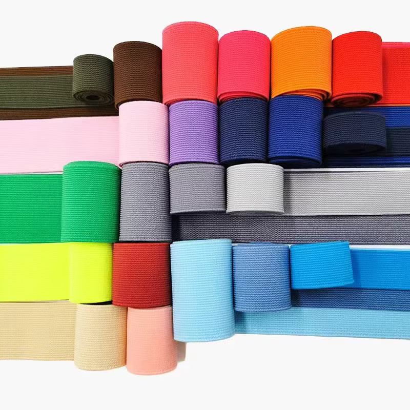 Bunte flache Gummibänder aus elastischem Latex für DIY-Projekte und Näbzubehör, Breite: 2 cm - Bild 2