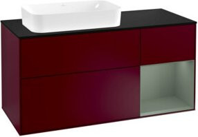 V&B Waschtischunterschrank Finion mit Wandbeleuchtung, Breite: 120 cm, Tiefe: 50,1 cm, Höhe: 50,1 cm, lackiert - Bild 1