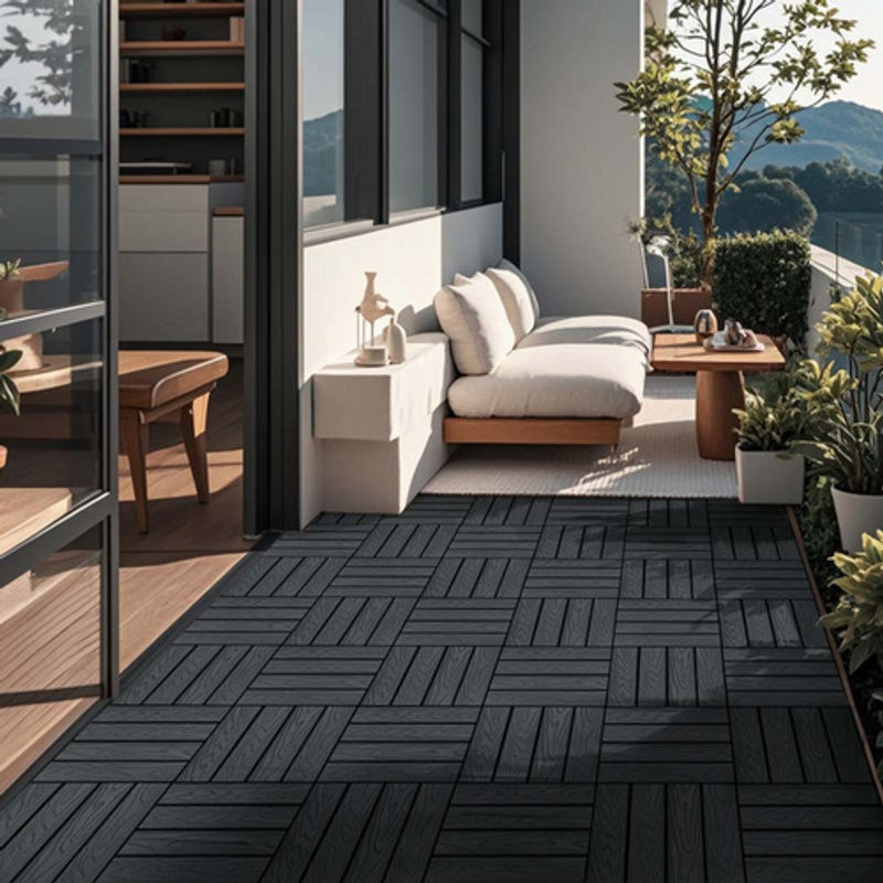 Home Deluxe WPC Klickfliesen Bavaro Premium Anthrazit, B/T/H: 30 x 30 x 2,2 cm - Bild 4