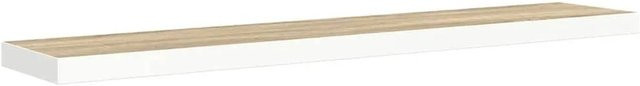 vidaXL Schweberegal in Eichen-Optik und Weiß, B/T/H: 120 x 23,5 x 3,8 cm - Bild 1