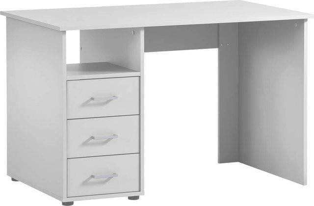 Schreibtisch Niels von Möbelpartner in Weiß, B/H/T: 116 x 74 x 70 cm - Bild 1