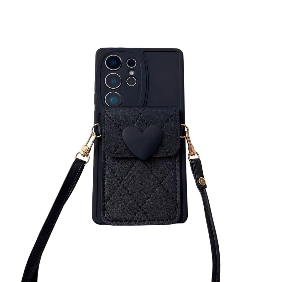 Samsung Umhängetasche mit Brieftasche und Handyhülle inklusive Kartenhalter in Schwarz für Galaxy S25 Ultra S24 S23 S22 S21 FE A55 A54 A35 A25 A15 A06 A16 A56 A36 - Bild 5
