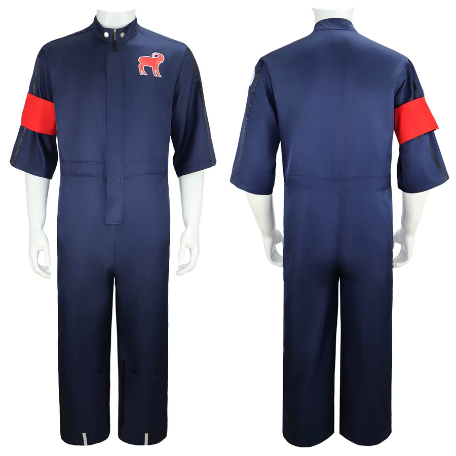 HHYRCOS Fantasy Cosplay Kostüm, Rot-Blau, Textil - Bild 3