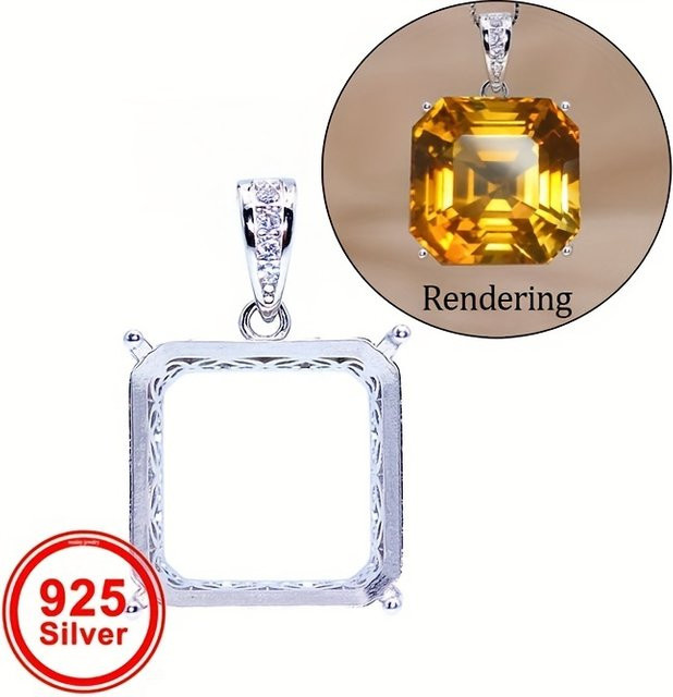 weainy Anhänger 925 Silber, Zirkonia, Unisex - Bild 1