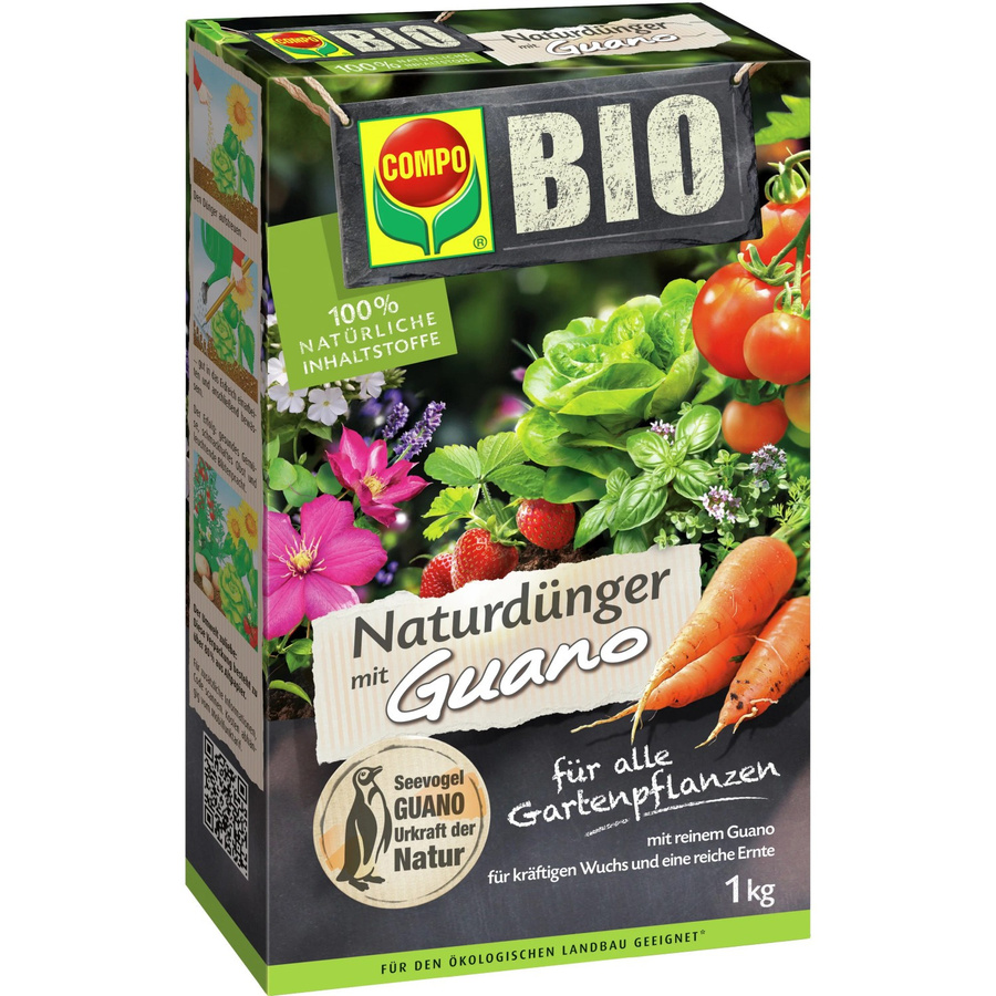 Compo Bio Naturdünger Guano für alle Gartenpflanzen, 1 kg - Bild 2