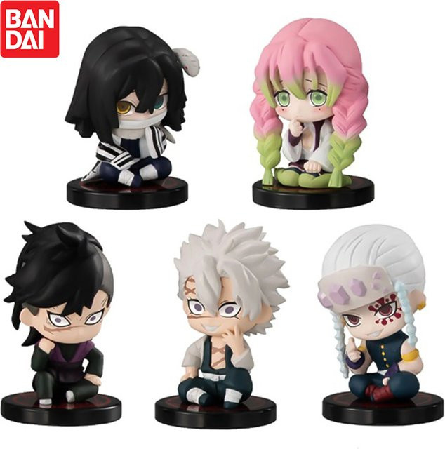 Bandai Demon Slayer, Q Version Sitzende Geist Puppe, 5-teiliges Set - Bild 1