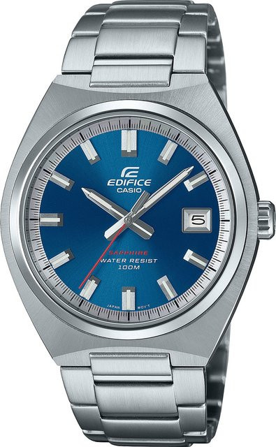 Casio Edifice Armbanduhr, Quarz, Edelstahl, Blau, 38 mm, Herren - Bild 1