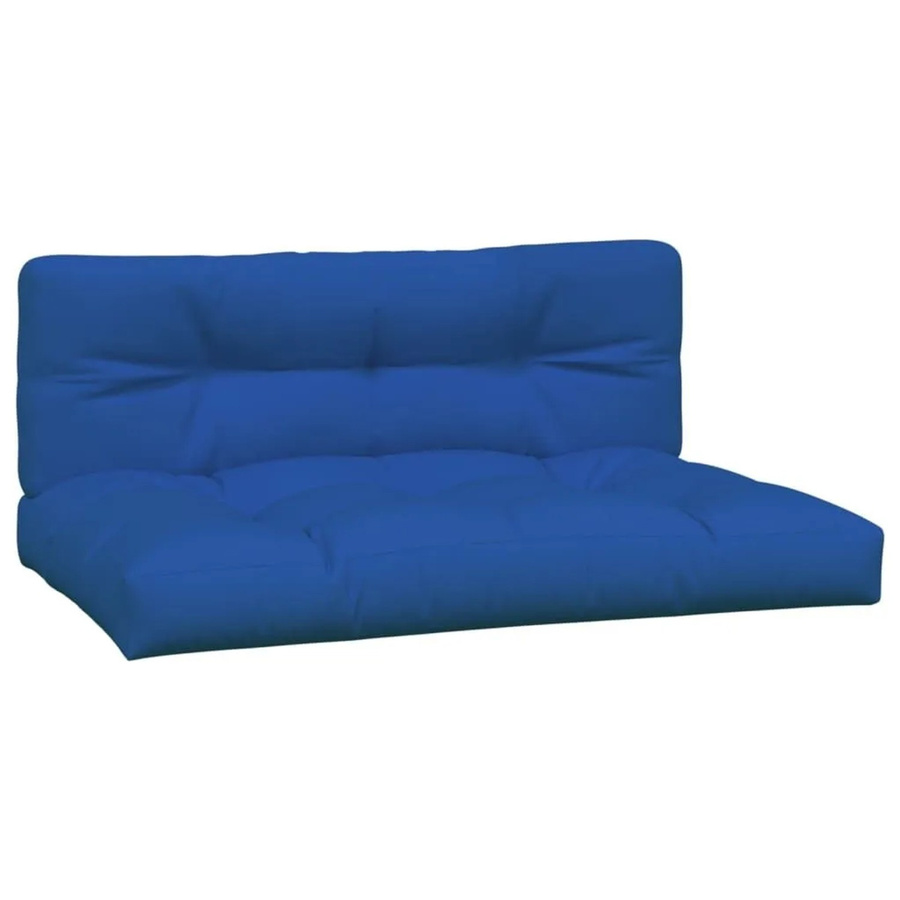 vidaXL Palettenkissen 2-teiliges Set aus Polyester in Königsblau, wasserabweisend und UV-beständig - Bild 2