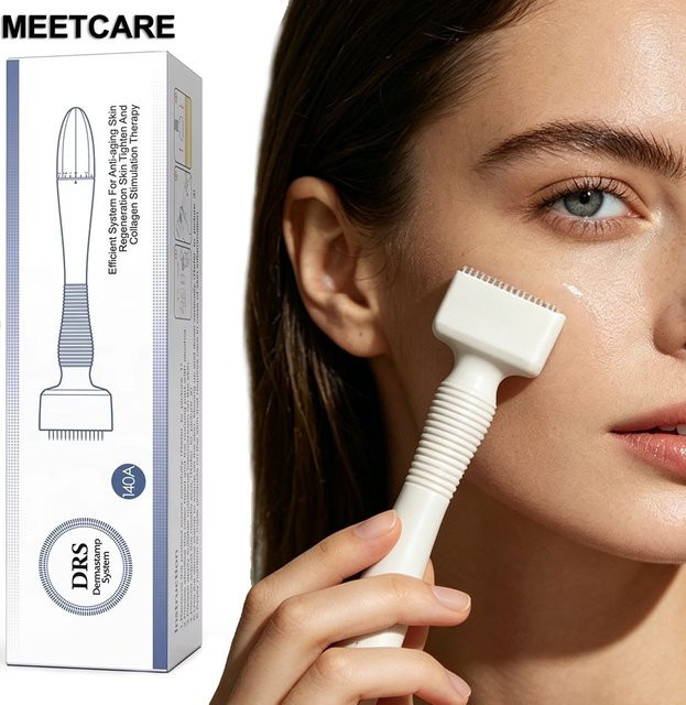 MEETCARE Derma Stamp Mikronadel-Roller, Unisex, für Gesicht, Haare und Kopfhaut - Bild 1
