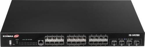 EDIMAX FS-5428X Netzwerk Switch mit 24 + 4 Ports 10/100/1000 Mbit/s in Schwarz - Bild 1