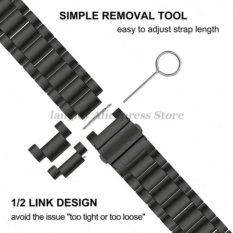 Uhrenarmband Titan, Edelstahl, Unisex - Bild 4