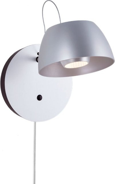 Baltensweiler Irio W AP LED-Wandleuchte aus Aluminium in Silber, dimmbar und modern - Bild 1