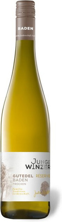 Junge Winzer Gutedel Reserve Baden trocken Weißwein 2024 0,75 l