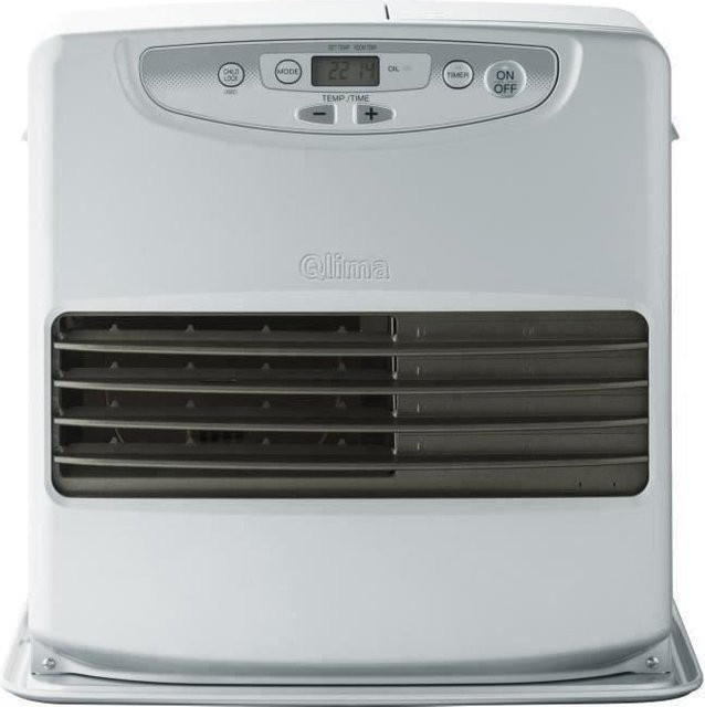 QLIMA SRE7037C Elektronischer Kerosinkocher mit 3700 Watt, SAVE-Modus, CO2-Detektor und Kippsicherheit in Grau-Weiß - Bild 1